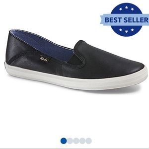 Keds crashback leather sneaker in black - NWT